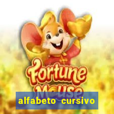 alfabeto cursivo para treinar caligrafia